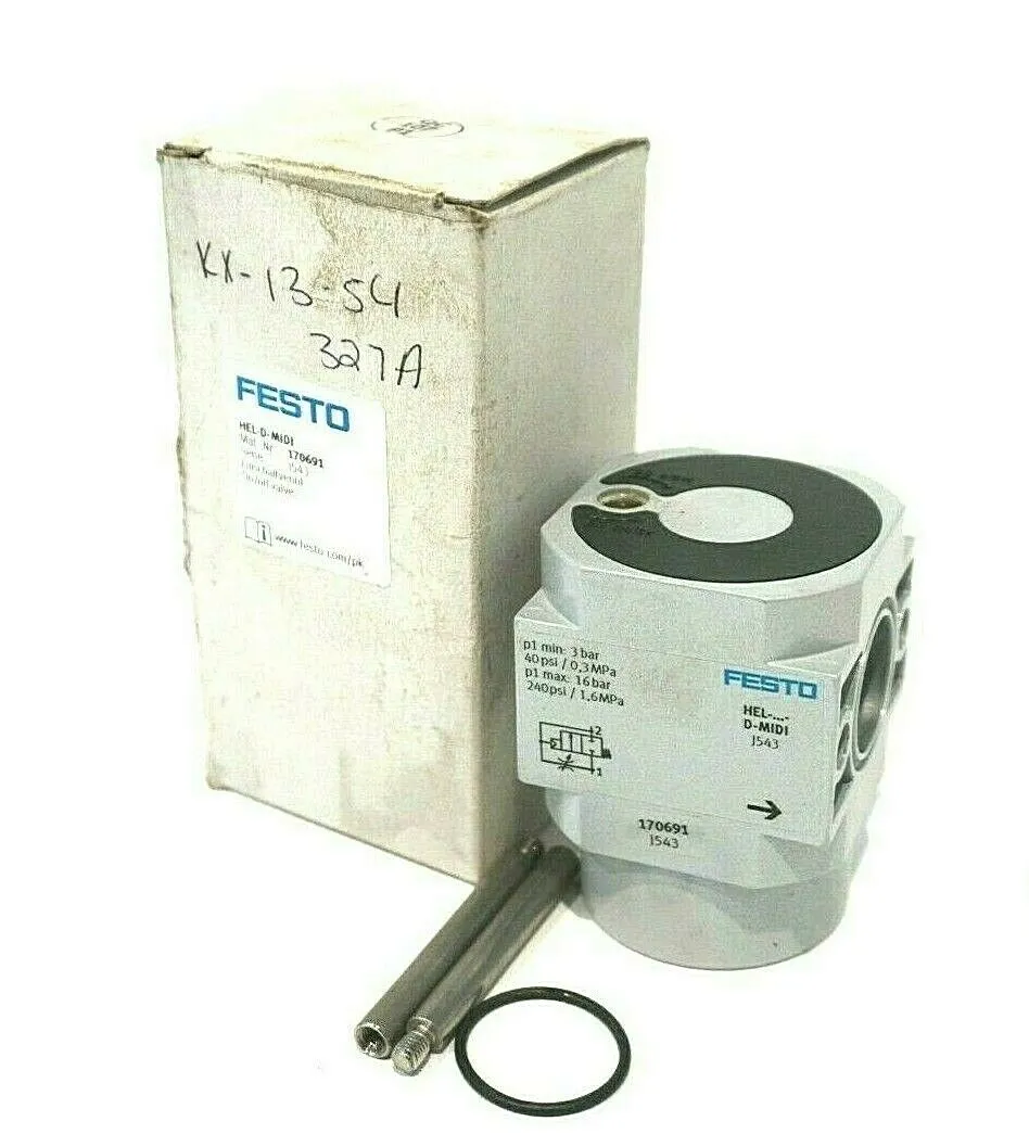 NEW FESTO HEL-D-MIDI ON/OFF VALVE 170691 HELDMIDI