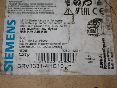 New | in-Stock SIEMENS 3RV13314HC10 Starters Ohio US | HGR 24 #1187164