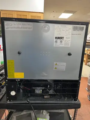 New | in-Stock Hubert New Hubert HUBM-3.5RBA 4.1 cu ft Refrigerated Lighted Merchandiser 120V Display Refrigerators Illinois US | Falcon Restaurant Supply #1375845