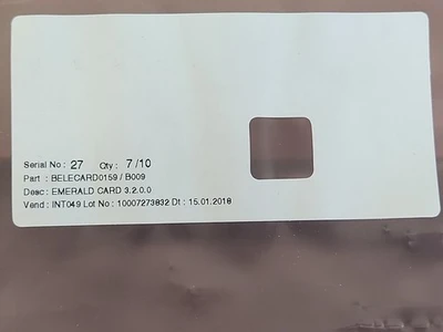 NEW ACG BELECARD0159