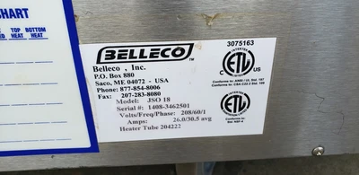 USED Belleco/Vollrath Does Not Apply