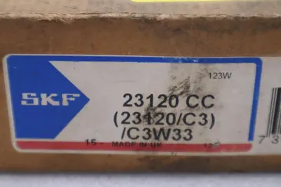 NEW OPEN BOX SKF Spherical Bearing 23120 CC/C3W33 STOCK 1550CC