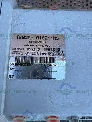 USED ABB TB82PH101021 1NS PH  / ORP / PION TRANSMITTER W/ METTLE TOLEDO PH SENSOR