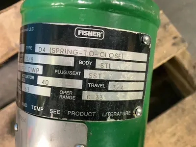 Used FISHER D4 (SPRINGTOCLOSE) Pumps Ohio US | HGR 24 #1315101