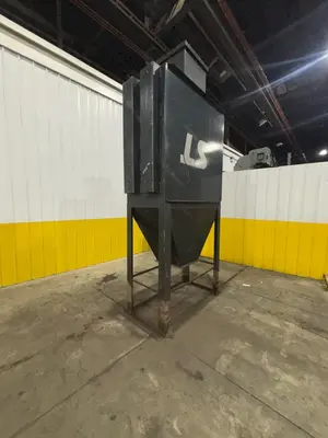 30" x 68" LS INDUSTRIES SHOT BLAST MACHINE WITH DUST COLLECTOR, FOR PROPANE TANKS: STOCK #22767