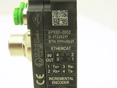 Beckhoff EP5101-0002 EtherCAT Box Incremental Encoder Interface 1 Channel Bus 5V