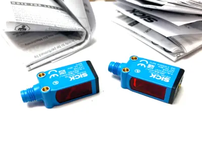 USED SICK THROUGH-BEAM PHOTOELECTRIC SENSOR SET TRA. & REC.