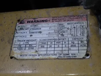 USED CATERPILLAR GC70K1
