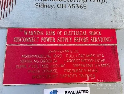Used 2000 _UNKNOWN_ _UNKNOWN_ Sigma Mixers California US | Star Industries #1254900