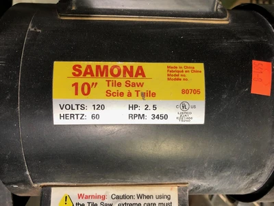 Samona 10 Inch Tile Saw