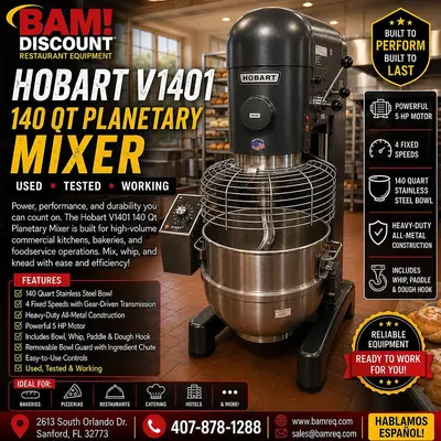 Used HOBART V-1401 Mixers Florida US | BAM Discount Restaurant Equipment #1261611