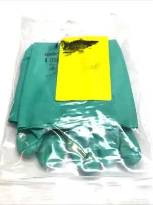 New | in-Stock Ansell AlphaTec Nitrile Chemical Gloves 13" 17 Mil Medium LOT OF 12 Gloves Michigan US | Maverick Industrial Sales #1395395
