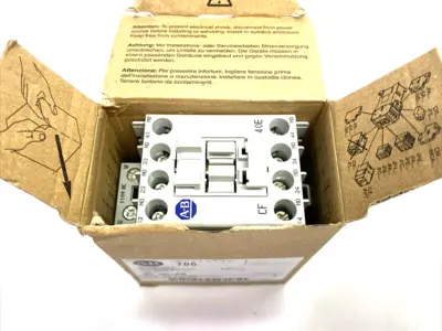 USED ALLEN BRADLEY SER. A INDUSTRIAL CONTROL RELAY 4 NO CONTACTS