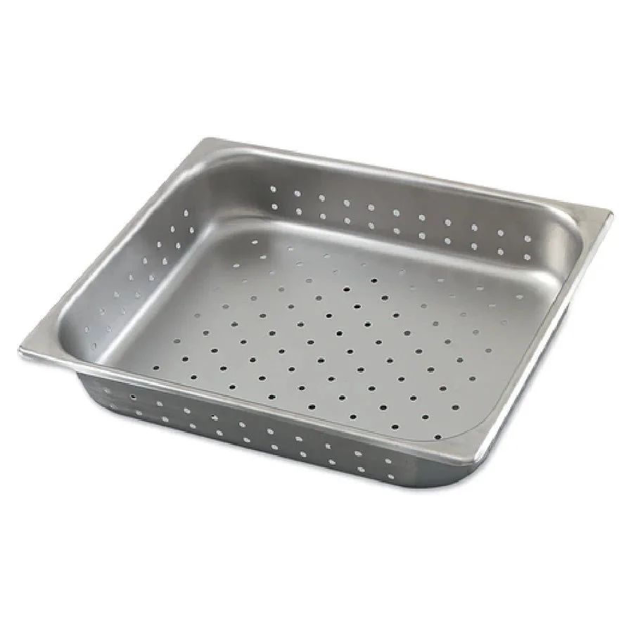 New | in-Stock Browne New Browne Half-Size Anti-Jam Perforated Steam Table Pan, 4" Deep NSF (21214) Steam Pans Illinois US | Falcon Restaurant Supply #1375057