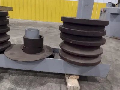 5" X 5" X 1/2" ROUNDO MODEL #R-5-S HYDRAULIC ANGLE ROLL: STOCK #23480
