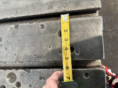 28" W X 28" D X 24" T CARLTON T-SLOTTED DRILL BOX TABLE. STOCK # 0432226