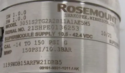 NEW ROSEMOUNT 3051S2TG2A2B11A1AE5M5 TRANSMITTER DP0001-56