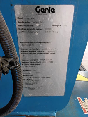 USED 2013 Genie Z-40/23N RJ