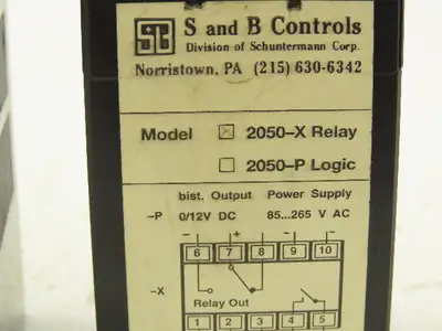 S and B Controls 2050-X Digital Temperature Meter Panel Lot of 2