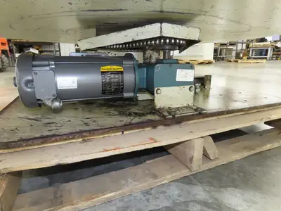 1" Steel Top Turn Table Work Bench Uncoiler 60" Top 1Hp 90V DC Motor