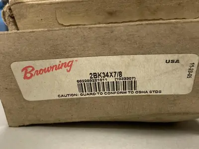 New | in-Stock BROWNING 2BK34X7/8 Conveyor Parts Ohio US | Surplus Asset Holdings #1238928