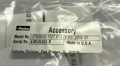 Used PARKER L075380032 Misc Electrical & Power Parts Ohio US | Surplus Asset Holdings #1234815