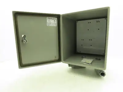 Wiegmann BN4121010CHQT Electrical Enclosure Junction Box 12x10x10" Type 12 Gray