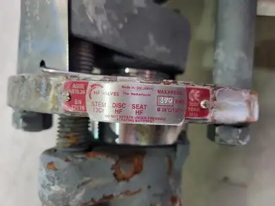 Air Actuator W/ 2" Class 1500 Gate Valve B16.34