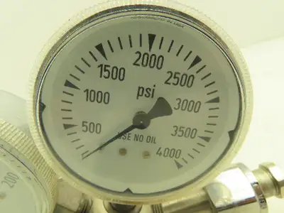 Airgas Y12-N245D High Purity Brass Two-Stage Gas Regulator