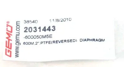 NEW GEMU 2031443 GASKET DIAPHRAGM