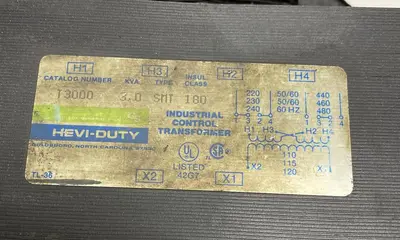 Used SOLA/HEVI-DUTY T3000 Miscellaneous Equipment (Electrical & Power) | Surplus Asset Holdings #1195041