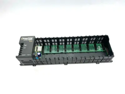 USED AUTOMATION DIRECT DIRECTLOGIC DL205 I/O BASE, 9-SLOT, DIN RAIL