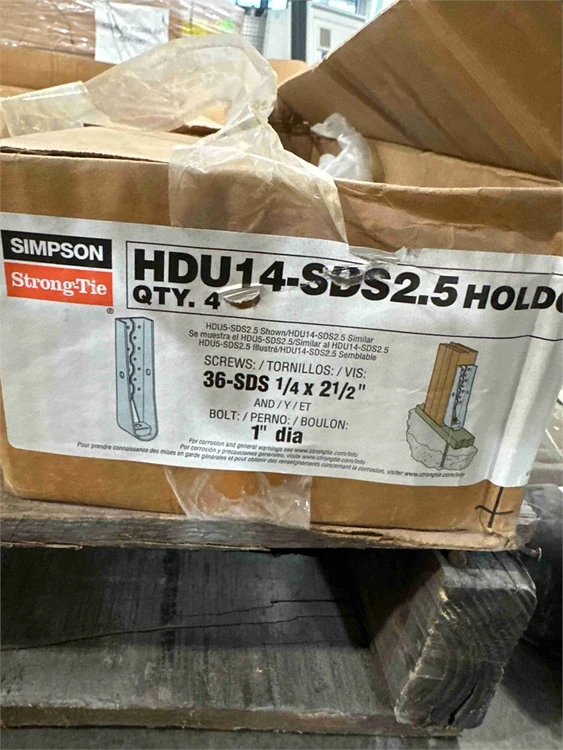 Used SIMPSON STRONG-TIE HDU14-SDS2.5HOL Misc Fasteners Florida US | MachineryMax #1437703