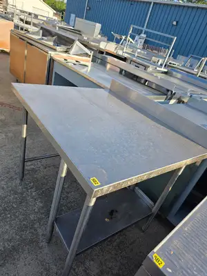 Used Falcon Restaurant Supply, Inc. Used 42"W X 36"D X 34H" Stainless Steel Table - SB2 - SS364 Food Prep Tables Illinois US | Falcon Restaurant Supply #1373768