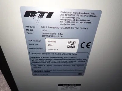 Used 2014 AIR TECHNIQUES INTERNATIONAL 100S Leak Testers Ohio US | HGR 24 #729066