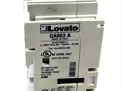 New | in-Stock Lovato GA063A Switchgears Michigan US | Maverick Industrial Sales #1518237