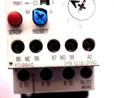 USED SIEMENS 3RB1016-2PB0 OVERLOAD RELAY 3RB10162PB0