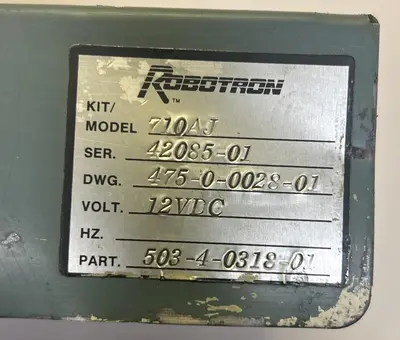 Used ROBOTRON 710AJ Welding Machinery (Other) Ohio US | Surplus Asset Holdings #1227895