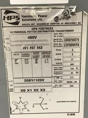USED HAMMOND C3F009KBS