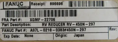 NEW NABTESCO A97L-0218-0383#450N-297 REDUCER RV-450N-297 XGMF-22706