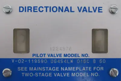 NEW VICKERS V02-119590 DIRECTIONAL VALVE DG4S4LW-016C-B60