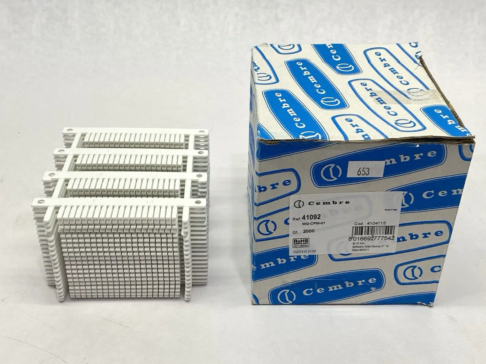 41092 | Cembre  Terminal Marker Tag MG-CPM-01 QTY OF 1600 - New Other
