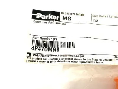 USED PARKER PLUG FITTING JIS ADAPTER FITTING 1/4-19 STEEL