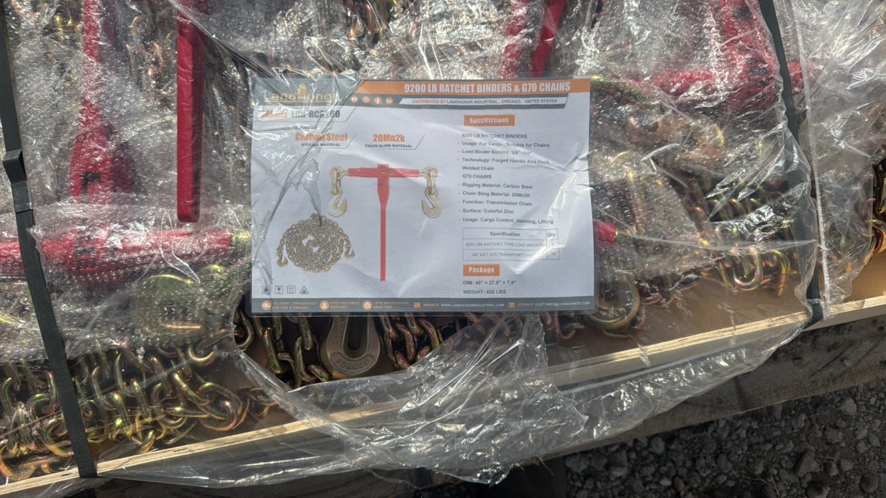 9200LB RATCHETBINDERS &G70 CHAINS	Landhonor	2025	Unused	LHR-RC9201
