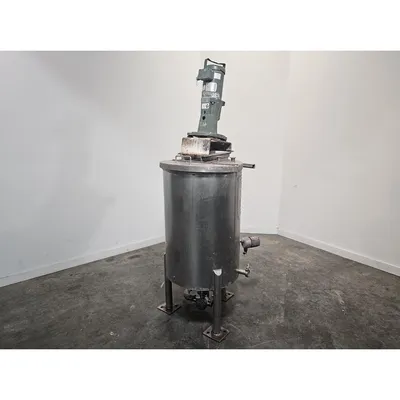 Used 80 Gal Stainless Steel Mix Tank w/ Lightnin Mixer X1Q25