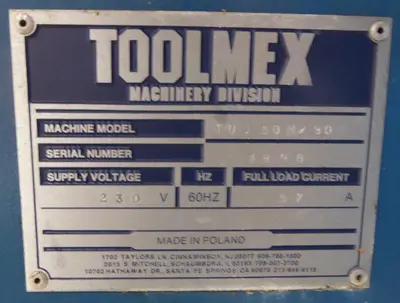 USED TOOLMEX TUJ 50M/80