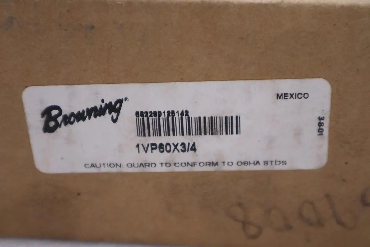 NEW BROWNING 1VP60X3/4 / 1VP60X34 PULLEY SINGLE GROOVE STOCK H696A
