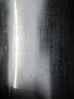 Pump, Gear, 2 HP, S/st, Micro, Mdl OCGA, #S739563