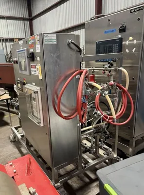 Westfalia CSC 6-06-476 hydro-hermetic clarifier skid, 316L SS.