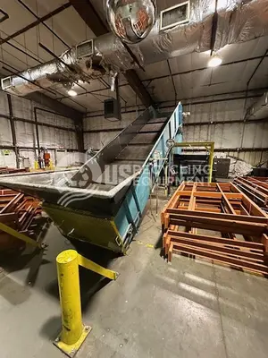 USED IPS CD-865-HS BALER WITH FEED CONVEYOR